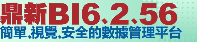 鼎新BI6.2.56簡單 視覺 安全的數據管理平台